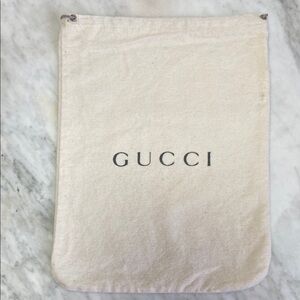 100% AUTHENTIC Gucci Cream Dust Bag